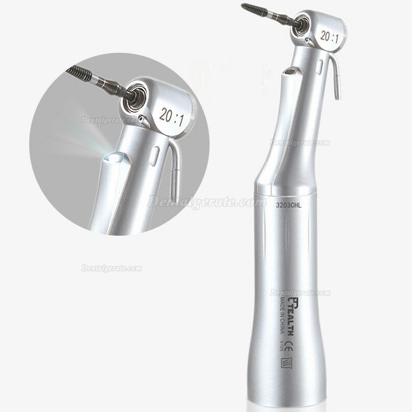 Tealth 3203CHL Dental Faseroptik 20: 1 Gr&uuml;nes Winkelst&uuml;ck Zahnarzt LED Implantat Handst&uuml;ck